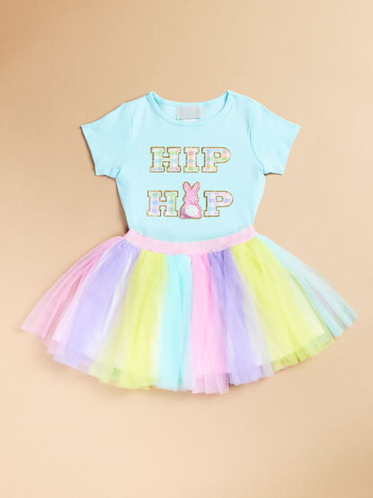 Hip Hop Tee and Tutu Skirt Set - TULLABEE
