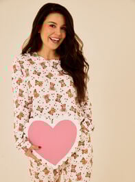 Beary Much Love Mama Pajamas Detail 3 - TULLABEE