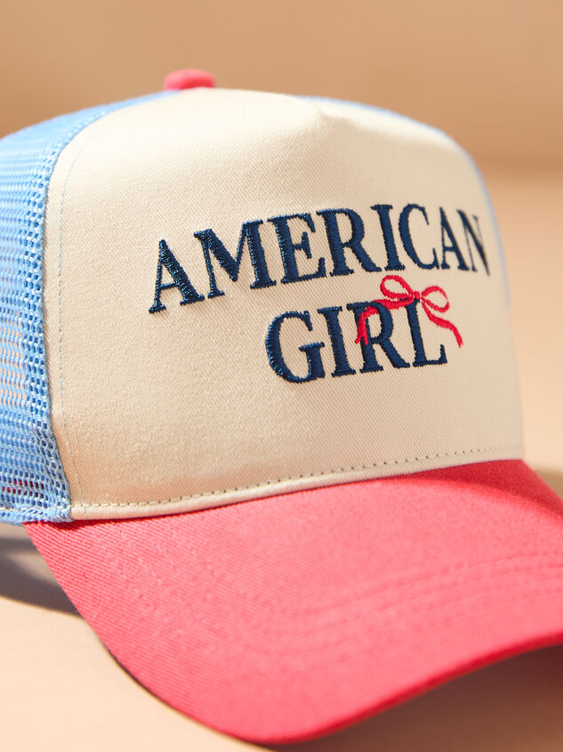American Girl Trucker Hat Detail 2 - TULLABEE