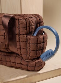 Carry On Quilted Tote Detail 2 - TULLABEE