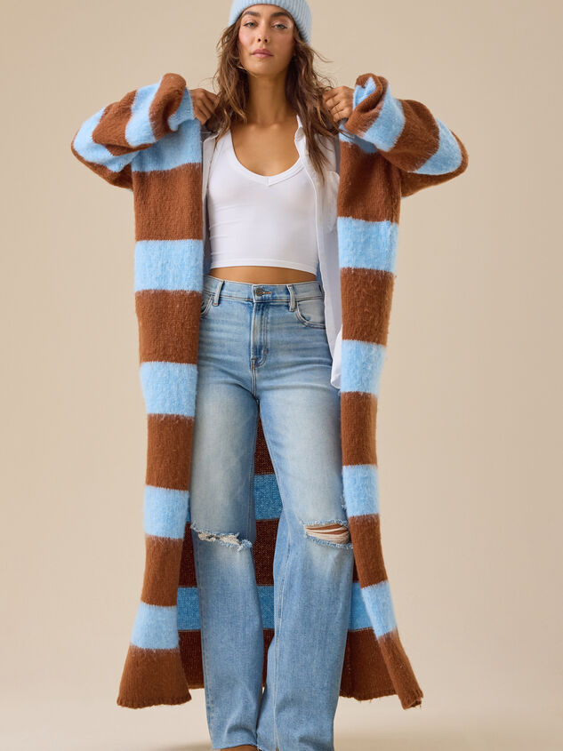 Camryn Striped Duster - TULLABEE
