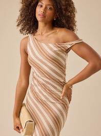 Grayson Striped Maxi Dress Detail 2 - TULLABEE