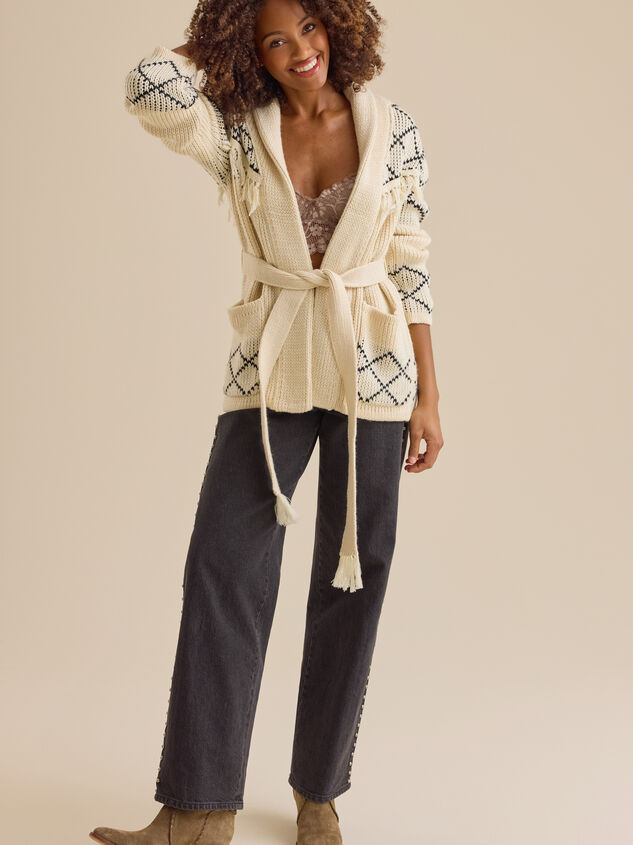 Wanda Belted Cardigan Detail 2 - TULLABEE