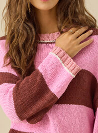 Moira Striped Sweater Detail 2 - TULLABEE