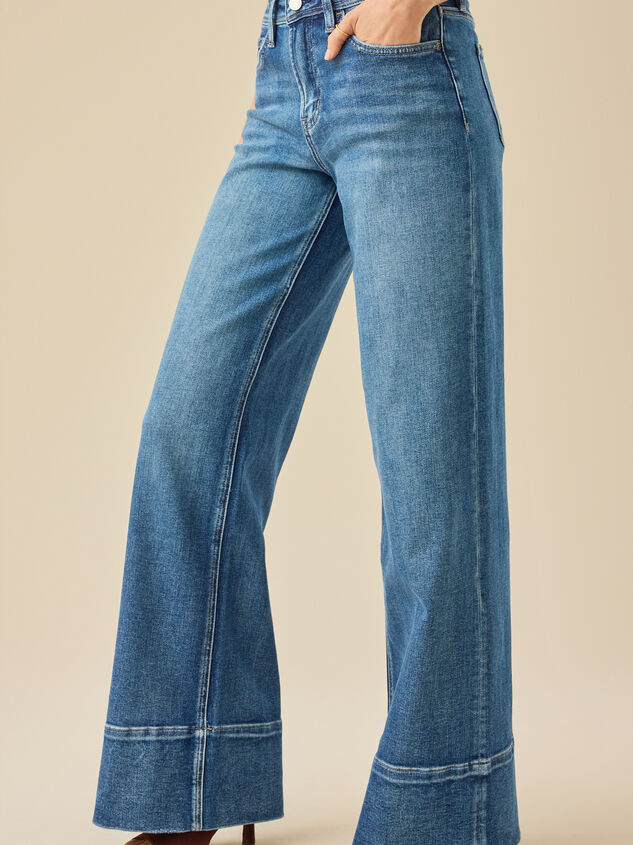 Liberty Wide Leg Jeans Detail 3 - TULLABEE