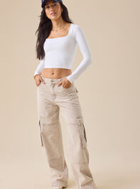 Everyday Seamless Long Sleeve Top Detail 2 - TULLABEE