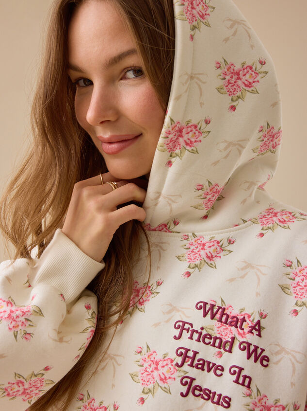 What A Friend We Have In Jesus Hoodie Detail 2 - TULLABEE