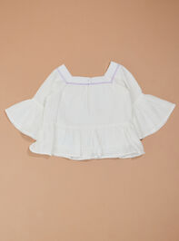 Connie Floral Top and Pants Toddler Set Detail 4 - TULLABEE