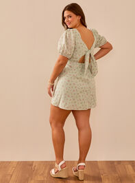 Rachel Floral Mini Dress Detail 5 - TULLABEE