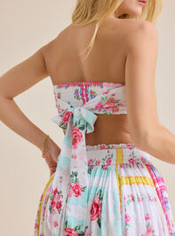 Gianna Floral Bandana Top Detail 4 - TULLABEE