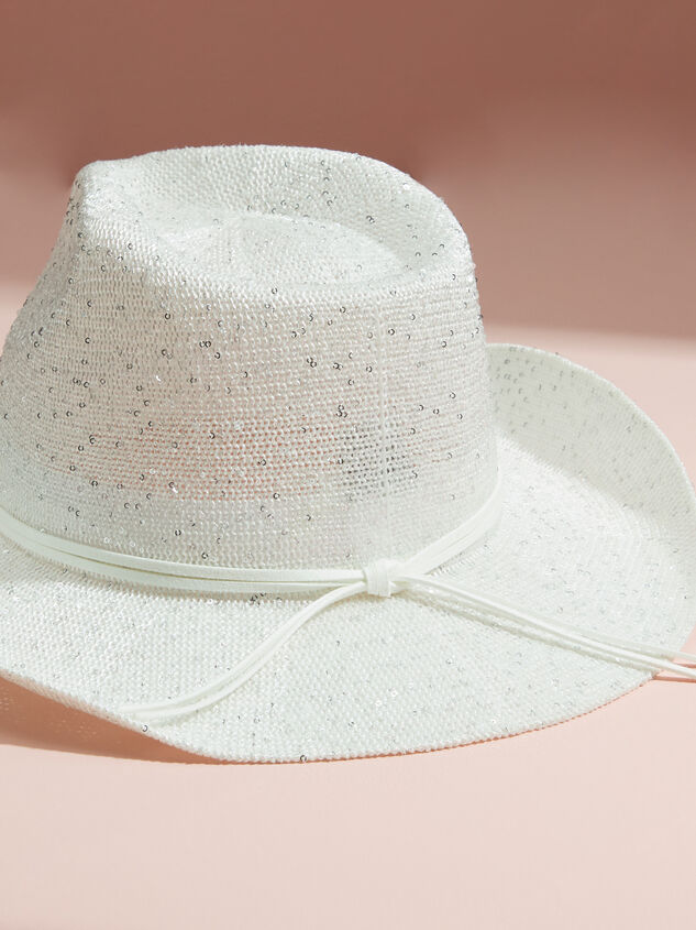 Harper Sequin Cowboy Hat Detail 3 - TULLABEE