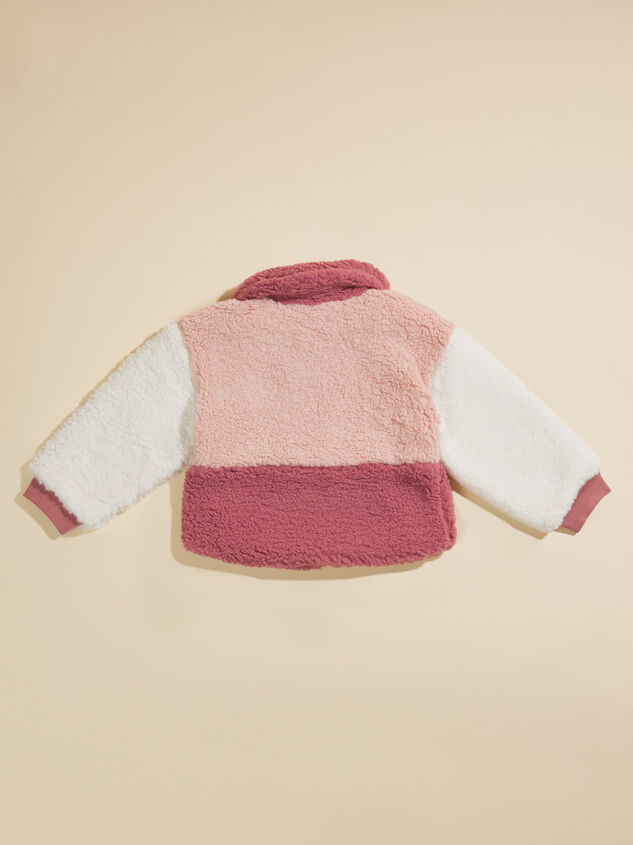 Mia Color Block Sherpa Jacket by MudPie Detail 2 - TULLABEE