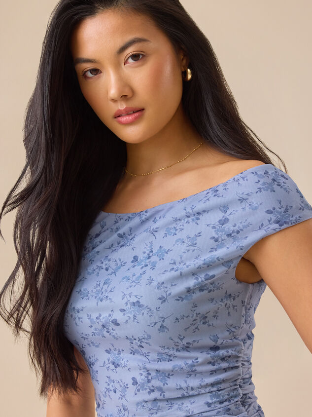 Kyla Floral Maxi Dress Detail 3 - TULLABEE