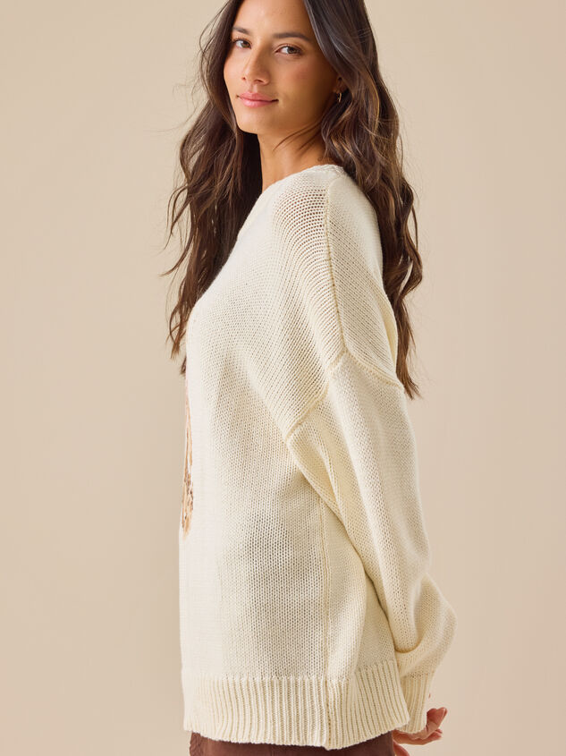 Malina Teddy Bear Sweater Detail 3 - TULLABEE