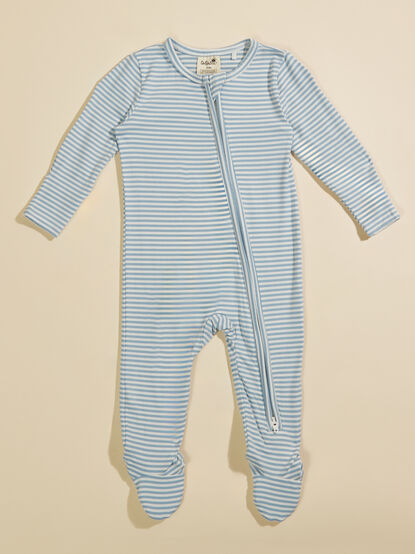 Tee Time Striped Footie - TULLABEE