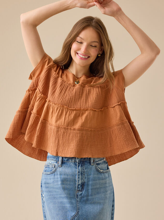 Rebecca Tiered Babydoll Top - TULLABEE