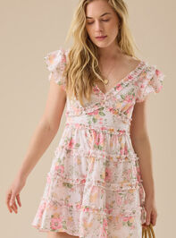 Bronnen Floral Mini Dress Detail 3 - TULLABEE