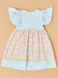 Bunny Balloons Twirl Toddler Dress Detail 3 - TULLABEE