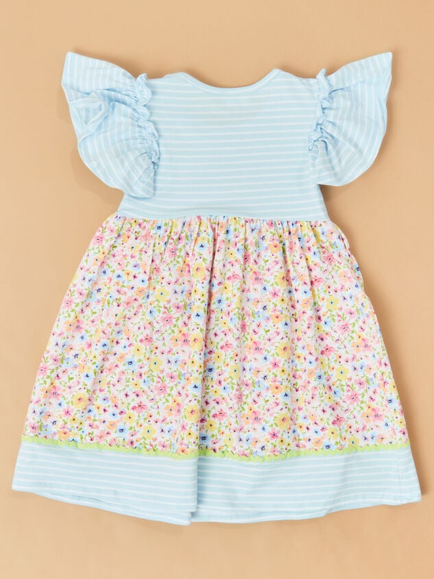 Bunny Balloons Twirl Toddler Dress Detail 3 - TULLABEE