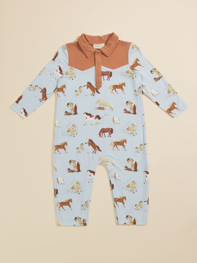 Western Horses Polo Jumpsuit - TULLABEE