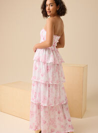 Marie Floral Maxi Dress Detail 4 - TULLABEE