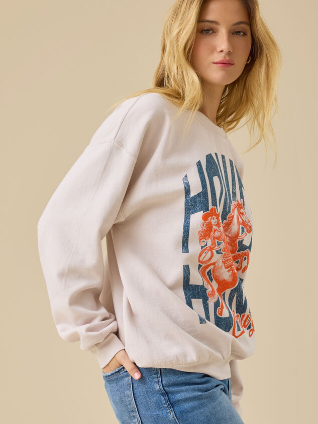 Howdy Honey Graphic Pullover Detail 3 - TULLABEE