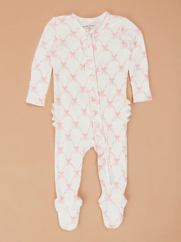 Beautiful Bow Ruffle Footie - TULLABEE