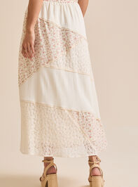 Aster Floral Midi Skirt Detail 7 - TULLABEE