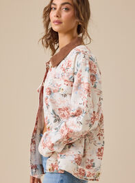 Malina Floral Barn Jacket Detail 3 - TULLABEE