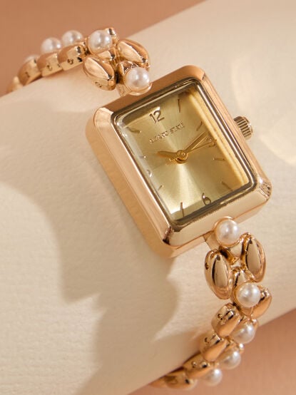 Pearl Rectangle Watch - TULLABEE