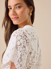 Claudia Collared Lace Top Detail 7 - TULLABEE