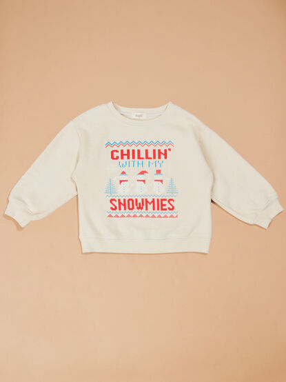 Chillin' With my Snowmies Sweatshirt - TULLABEE
