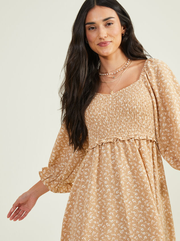 Annalise Floral Mama Dress Detail 3 - TULLABEE