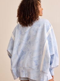 90 Blue Camo Pullover Detail 3 - TULLABEE