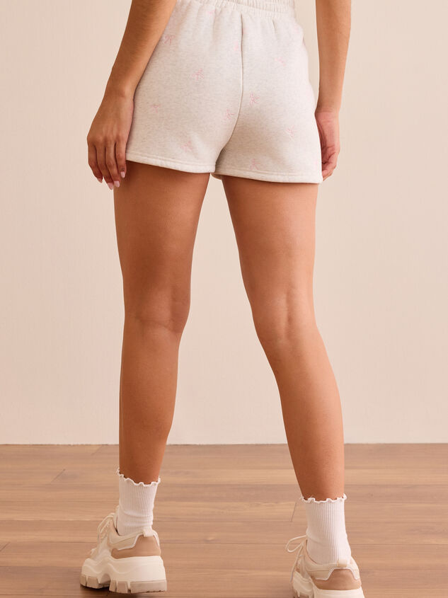 Sweet Escape Bow Shorts Detail 5 - TULLABEE