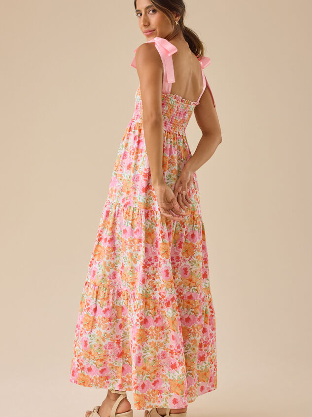 Landon Floral Maxi Dress Detail 4 - TULLABEE