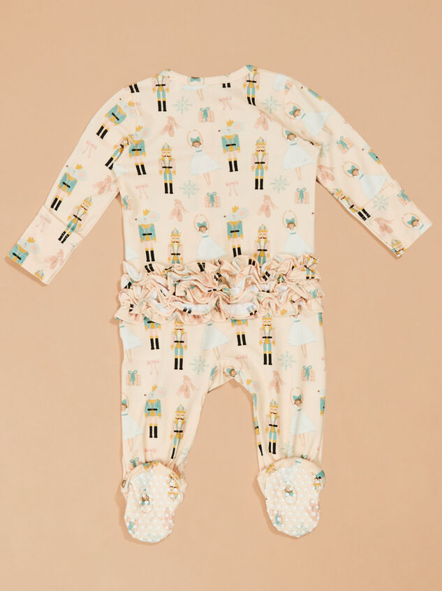 Sugarplum Dreams Ruffle Footie Detail 3 - TULLABEE