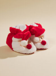 Santa Light Up Slippers by MudPie Detail 2 - TULLABEE