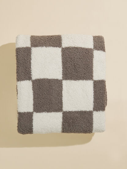 Checkered Plush Blanket - TULLABEE