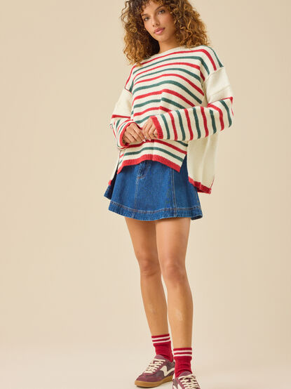 Wynter Striped Sweater - TULLABEE