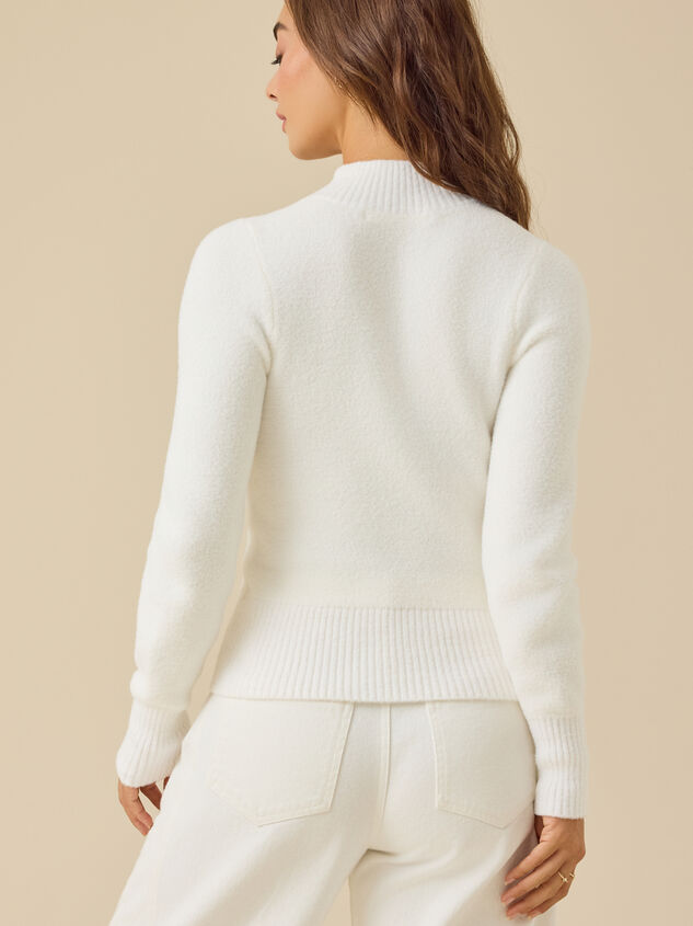 Mallory Mock Neck Sweater Detail 5 - TULLABEE