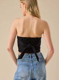 Mae Denim Tube Top Detail 4 - TULLABEE
