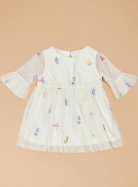 Denim Dreams Toddler Dress Set Detail 2 - TULLABEE