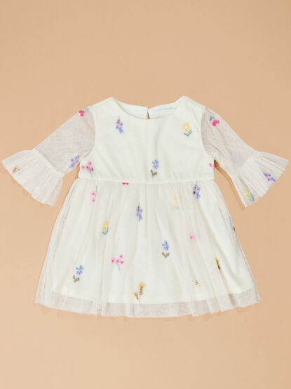Denim Dreams Toddler Dress Set - TULLABEE