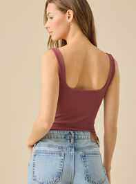 Brooke Ribbed Sleeveless Bodysuit Detail 5 - TULLABEE