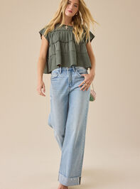 Rebecca Tiered Babydoll Top Detail 2 - TULLABEE