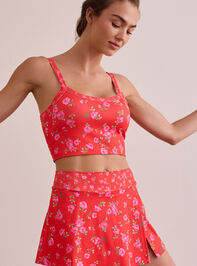 Tempo Floral Cropped Tank Detail 2 - TULLABEE