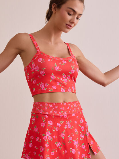 Tempo Floral Cropped Tank - TULLABEE
