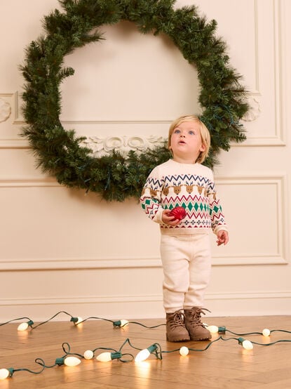 Reindeer Sweater and Pant Set - TULLABEE