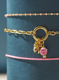 Blush Charm Bracelet Set Detail 2 - TULLABEE